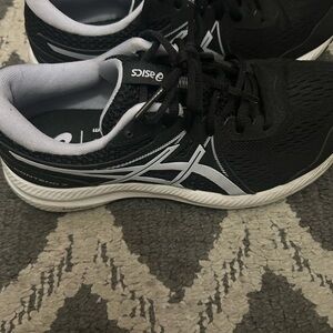 ASICS Black and White Athletic Sneakers